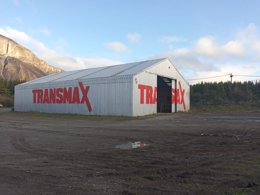 Bodega de TransMax en Coyhaique, punto de distribución para la región de Aysén